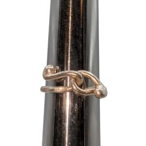 Vintage 925 Sterling Silver Interlocking Ball Ring Size 5